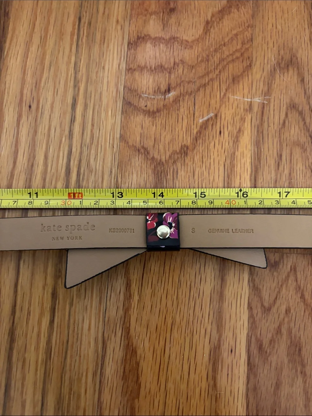 Kate Spade Floral Bow Belt - NWOT